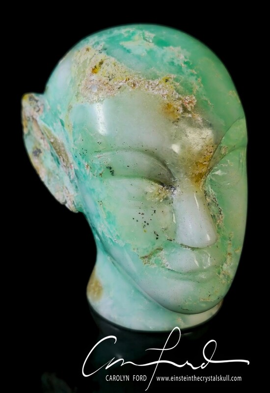 Chrysoprase, Hybrid Alien, Elf, Einstein Imprinted Elf Skull "SAMIA"