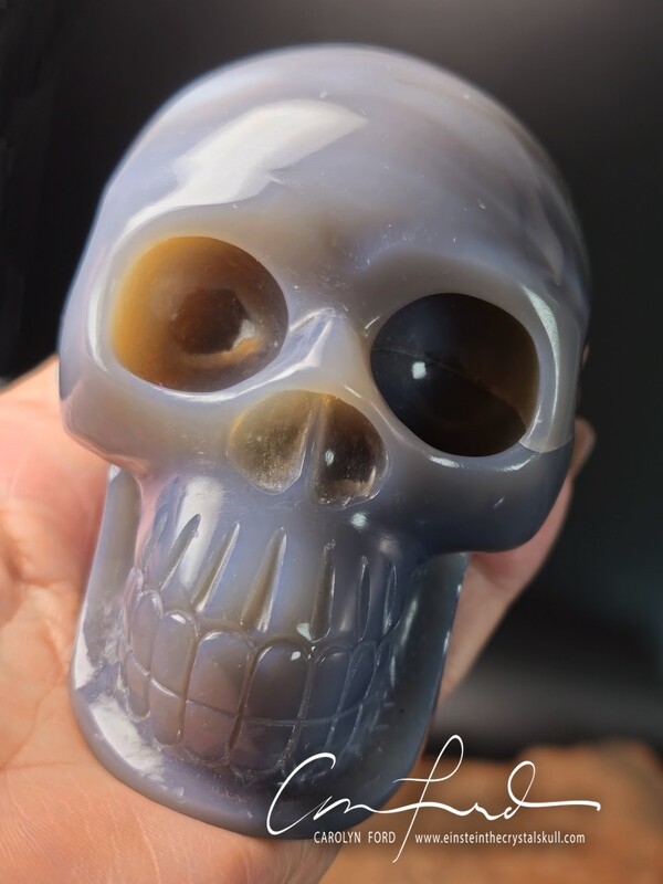Agate, Baby Einstein Imprinted Skull  Imprinted "VALIZZA" .