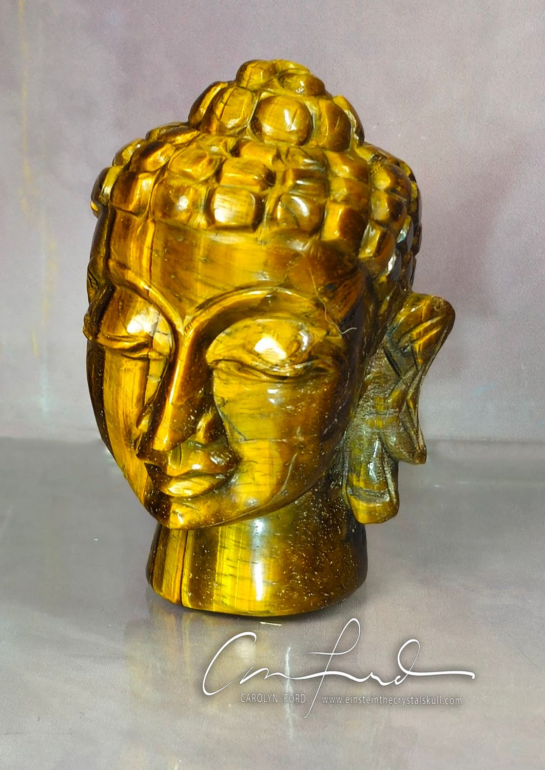 Tiger Eye BUDDHA, Einstein Imprinted