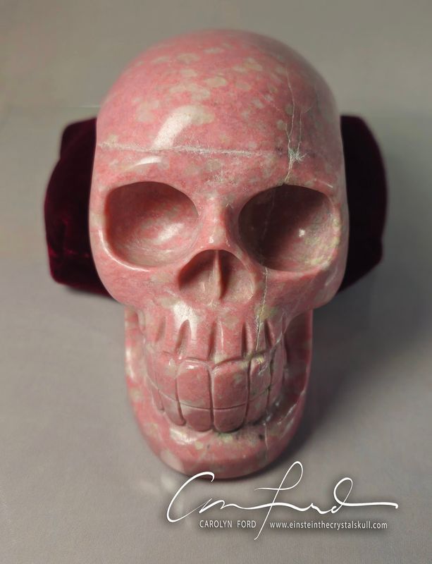 Baby Einstein, THULITE Skull  "VALENTINA",  Einstein Imprinted.