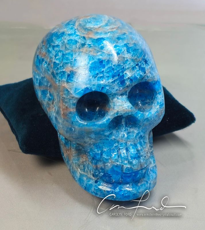 Apatite" BABY EINSTEIN" Imprinted Skull,  "TAZANNA".