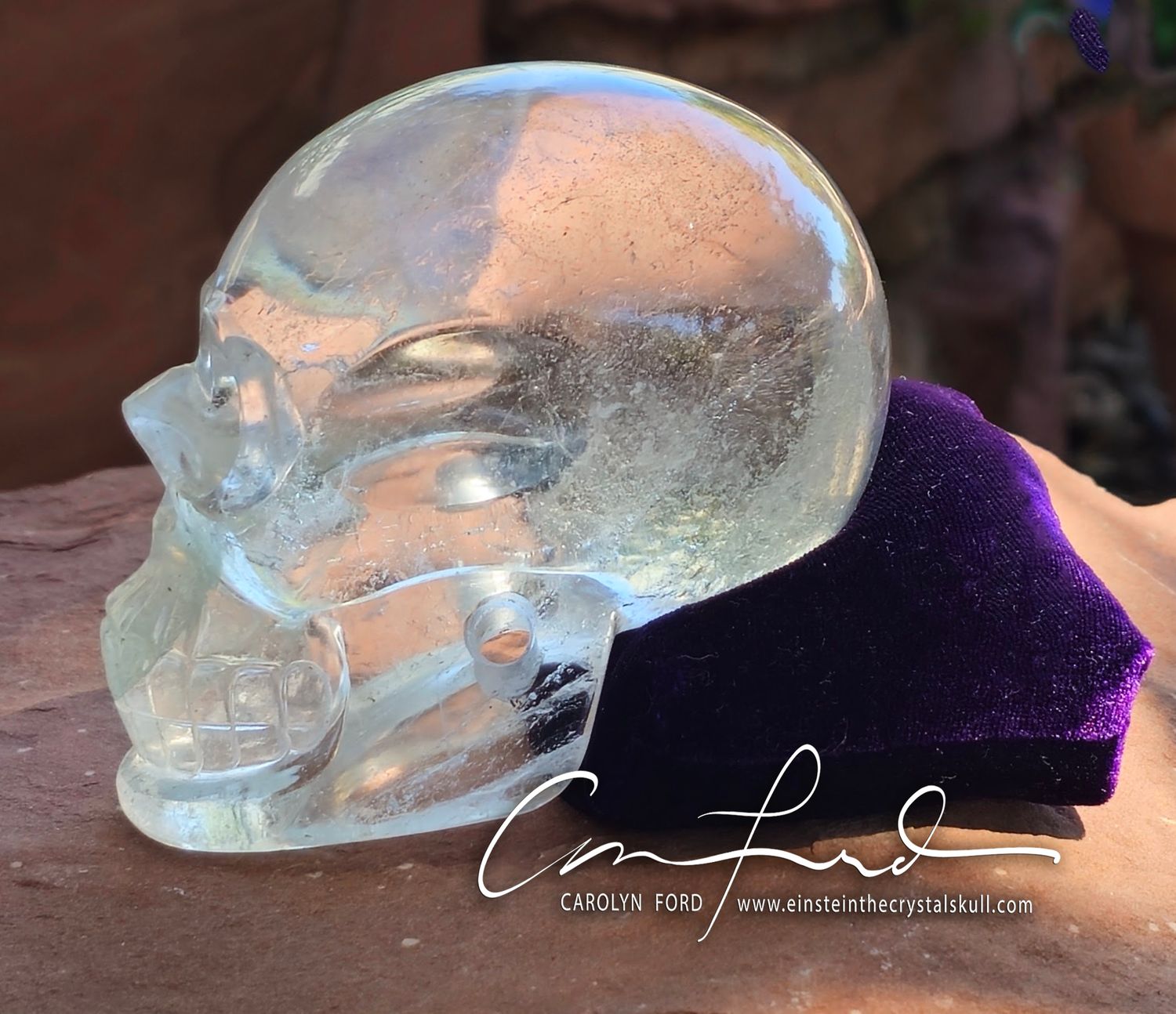 BABY EINSTEIN ~ Himalayan Crystal Skull, Einstein Imprinted, "DESTINY"