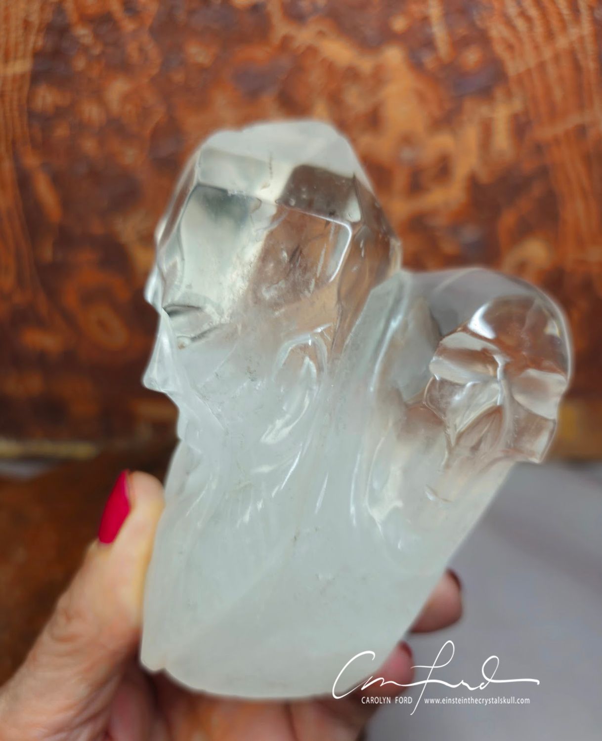 Dual Quartz Heads,  Crystal, Einstein Imprinted "The PROPHET and  SIKU"