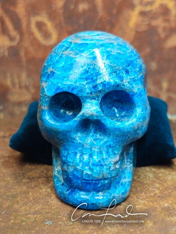 Apatite" BABY EINSTEIN" Imprinted Skull,  "TAZANNA".