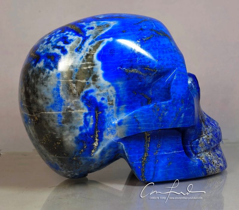 Lapis Lazuli Skull EINSTEIN Imprinted,  "LILITH EVE"