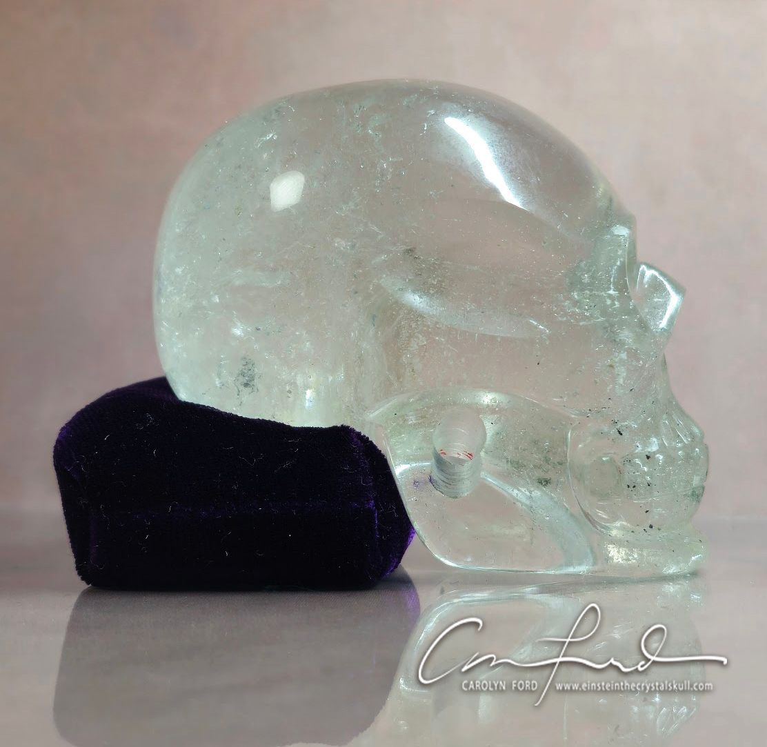 BABY EINSTEIN ~ Himalayan Crystal Skull, Einstein Imprinted, "PRENTICE"