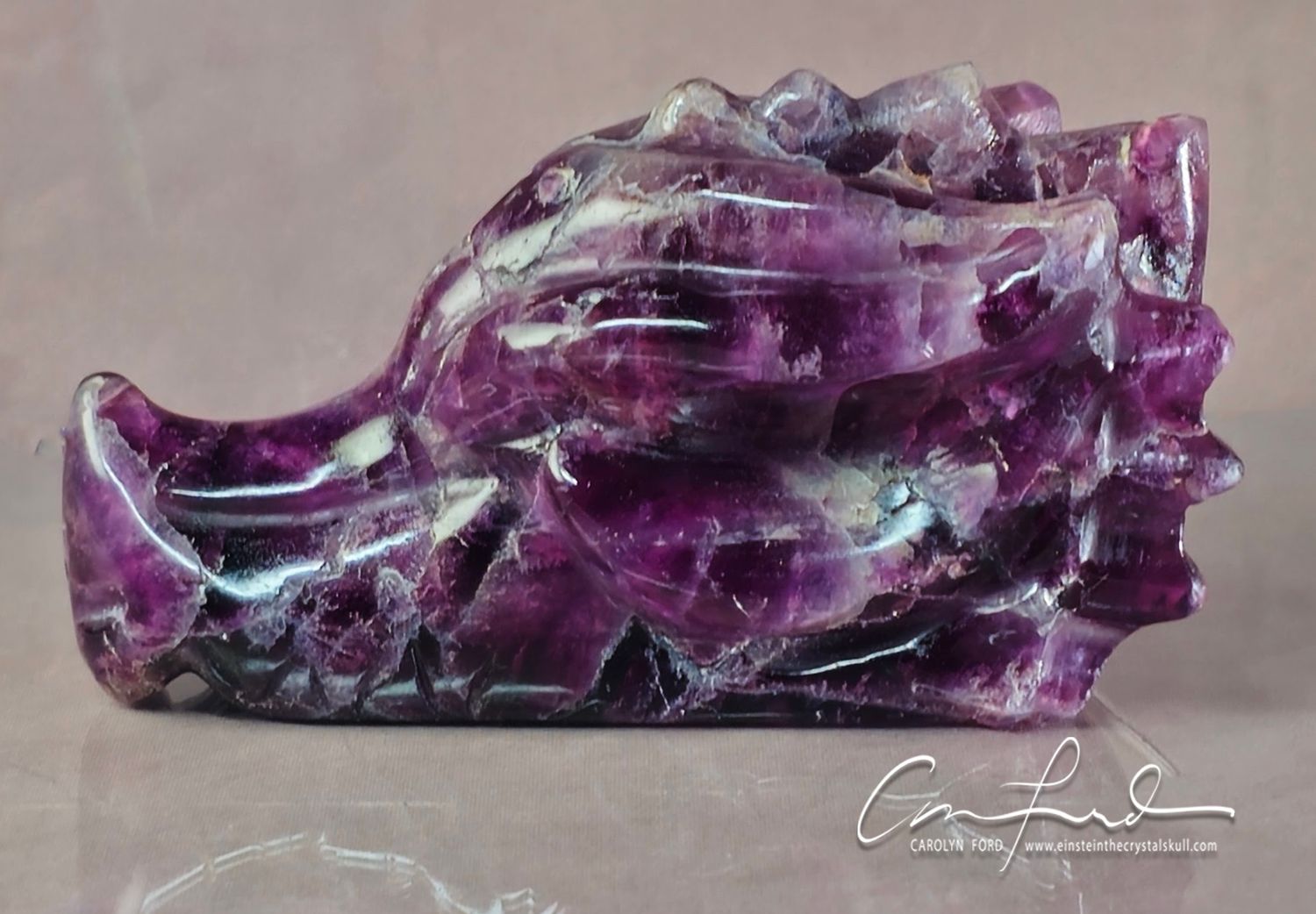 Amethyst  Dragon Einstein Imprinted  "NUNNEHI"