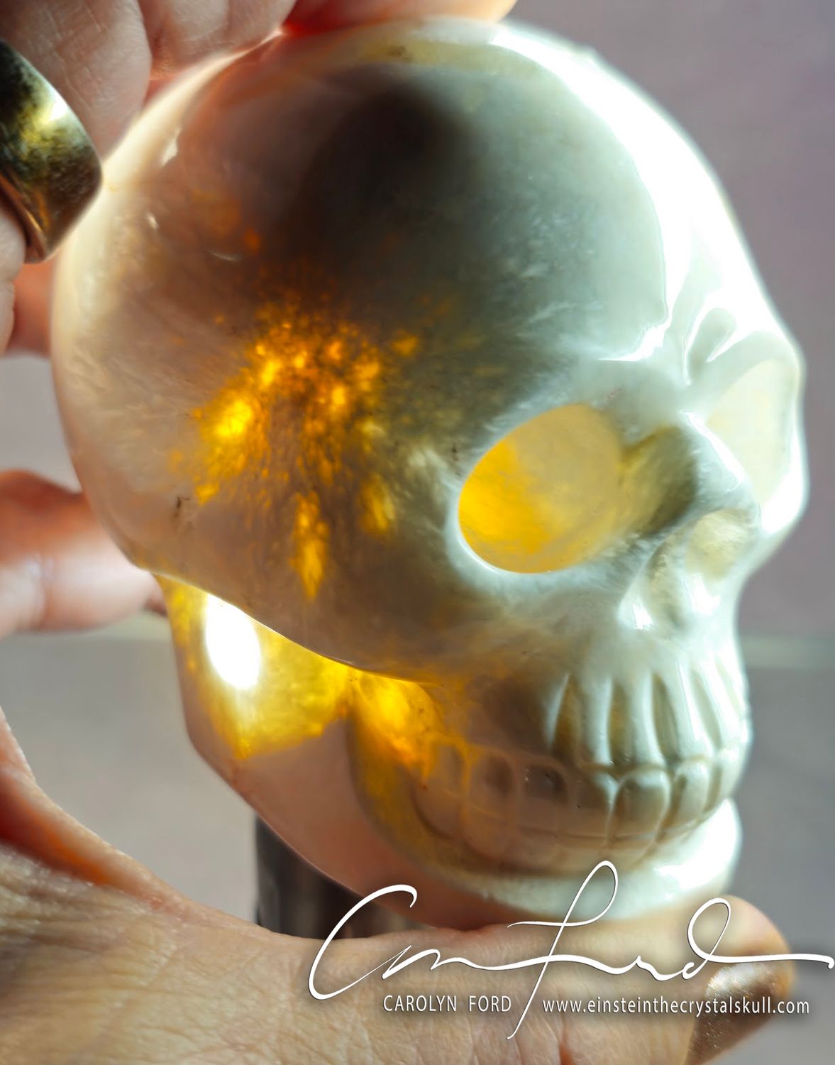 Scolecite, Baby Einstein Skull, Einstein Imprinted, "BELLADONNA"