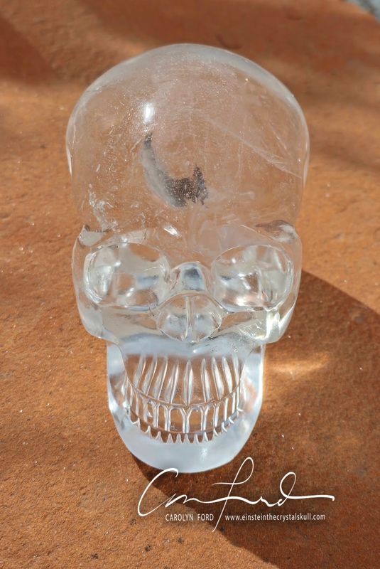 Himalayan Crystal Skull, Einstein Imprinted Himalayan Crystal Skull, Einstein Imprinted "PRINCE"