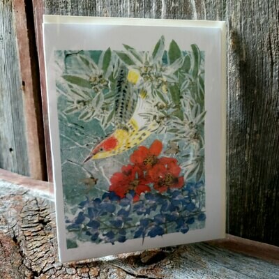 Morning Jay Personalized Greeting Card
