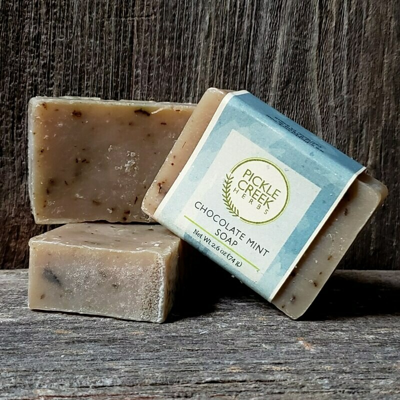 Chocolate Mint Herbal Soap