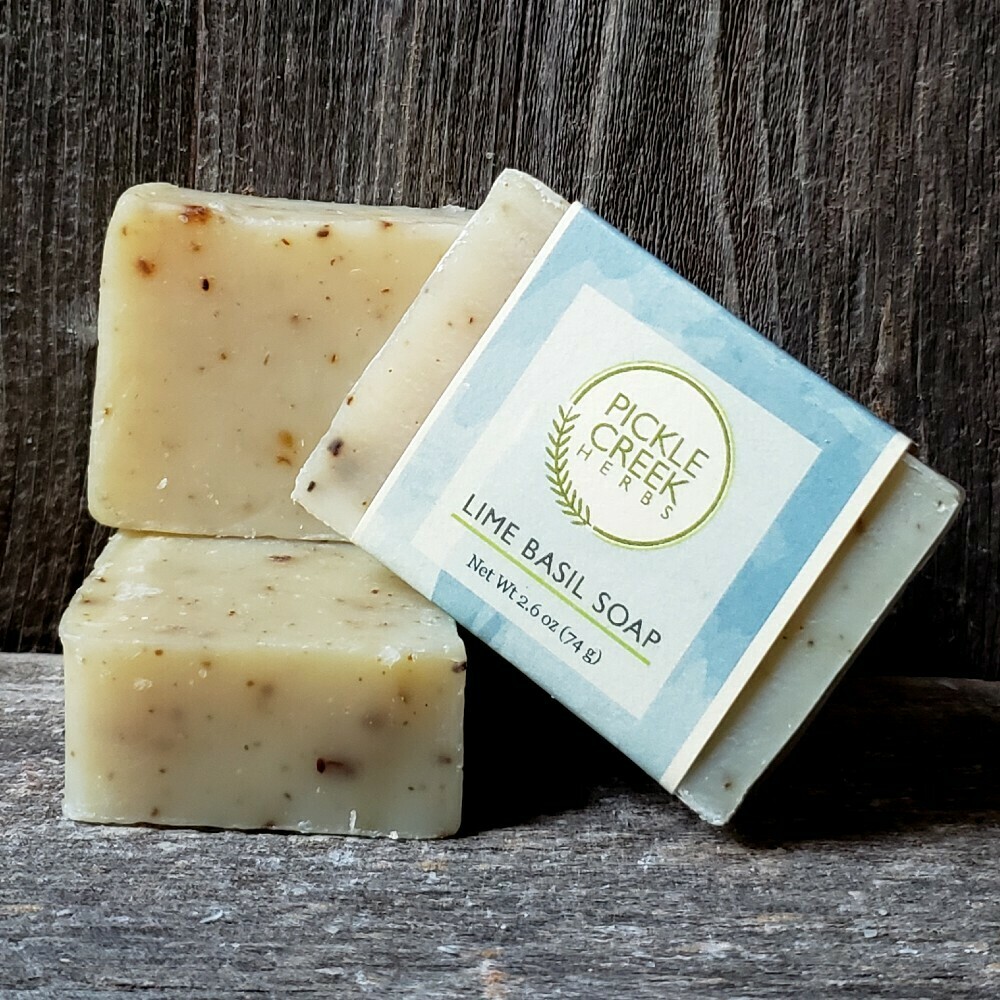 Lime Basil Herbal Soap