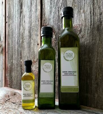 Greek Oregano and Garlic Infused Olive Oil