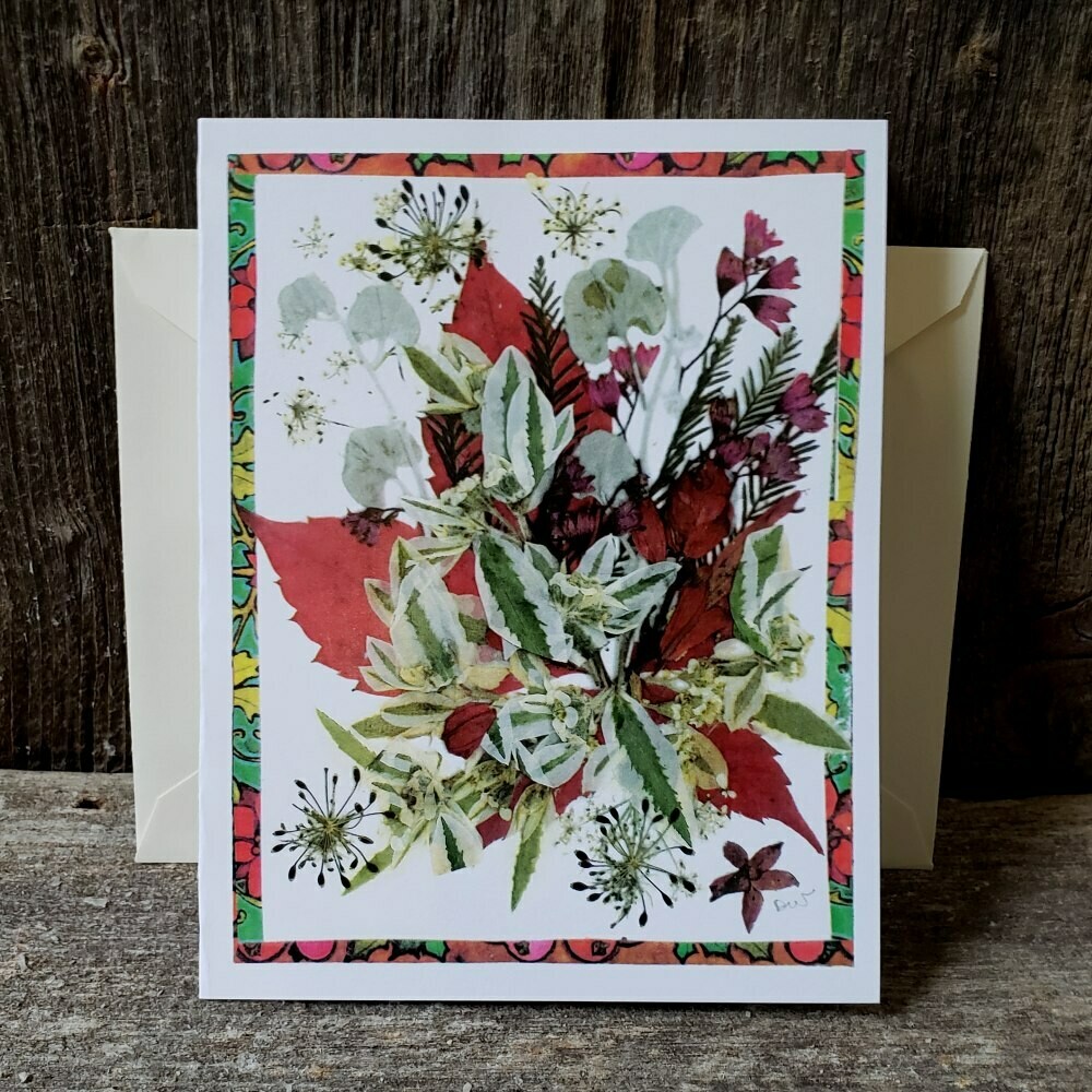 Red Leaf Personalized Greeting Card