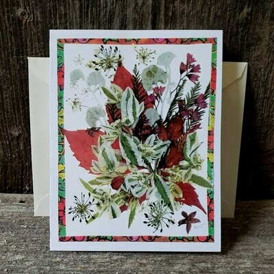 Red Leaf Personalized Greeting Card