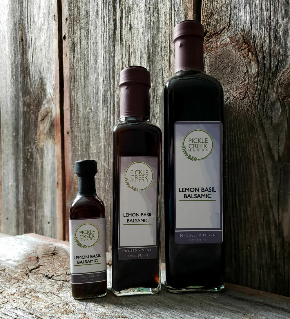 Lemon Basil Infused Balsamic Vinegar