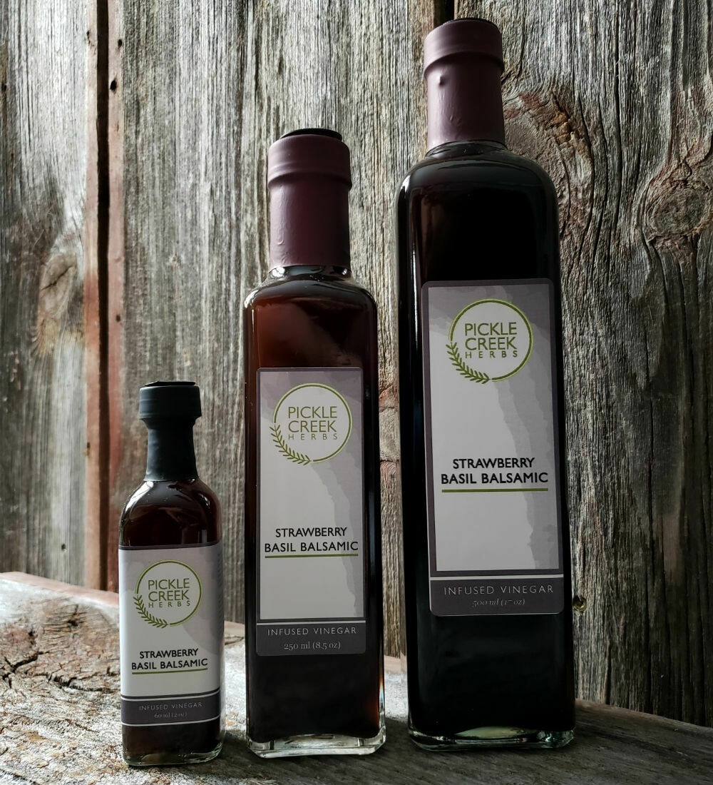 Strawberry Basil Infused Balsamic Vinegar Strawberry Basil Infused Balsamic Vinegar