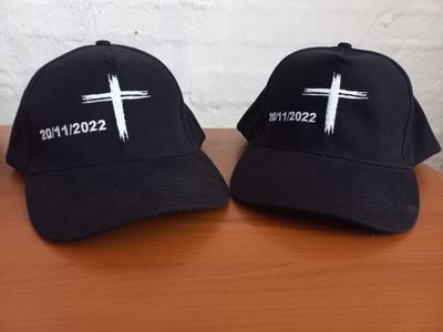 Custom Cross with Dates_Black Cap
