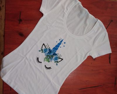 Custom Unicorn_White T-Shirt