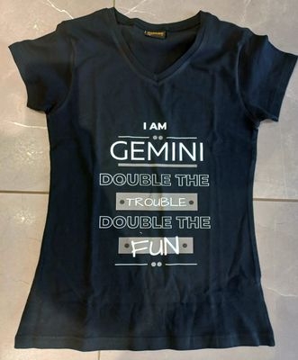 Custom I Am A Gemini_Black T-Shirt