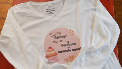 Ouma Bederft My Nie_White Long Sleeve T-Shirt