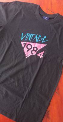 Custom Vintage 1984_Black T-Shirt
