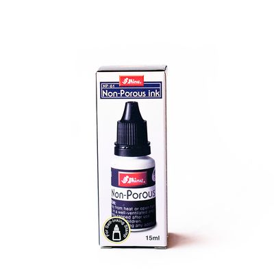 Shiny Non-Porous Ink for Stamps