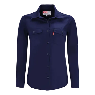 JONSSON Ladies 100% Cotton Long Sleeve Shirt
