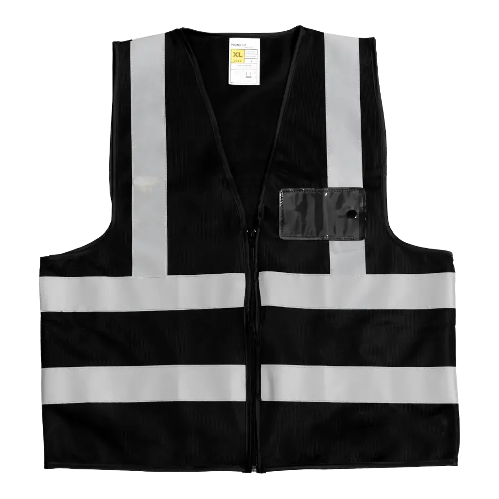 Pioneer Reflective Vest Zip and ID Pocket