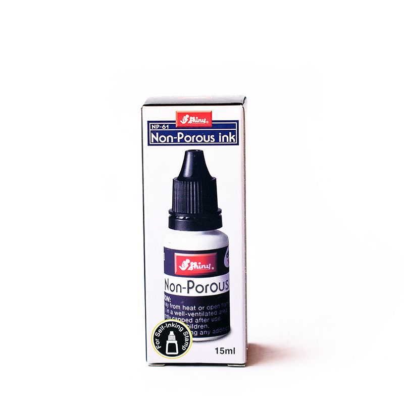 SHINY Non-Porous Ink for Stamps