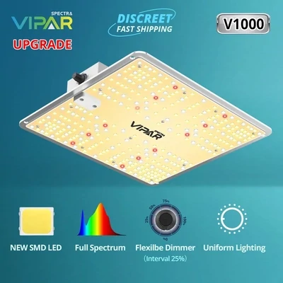 Viparspectra V1000 100 watt full spectrum light with dimming knob.