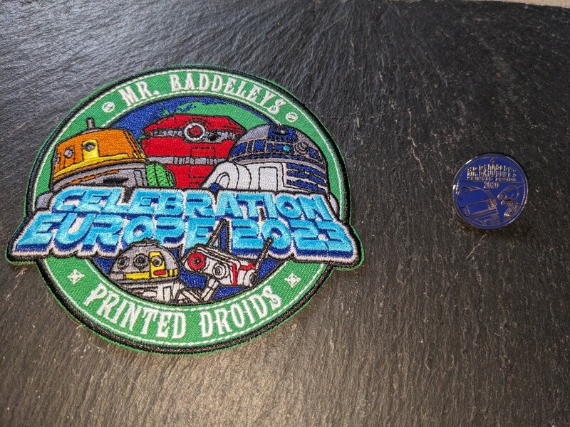 Mr. Baddeley 2023 Patch &amp; Pin Badge Set (inc packing &amp; shipping to all destinations)