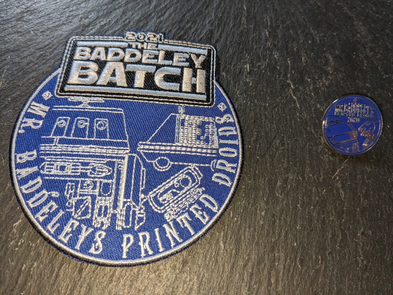 The Baddeley Batch 2021 Patch &amp; Pin Badge Set (inc packing &amp; shipping to all destinations)