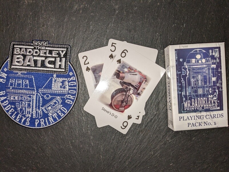 The Baddeley Batch 2021 Patch &amp; Playing Card Set *Shipping included to all countries*