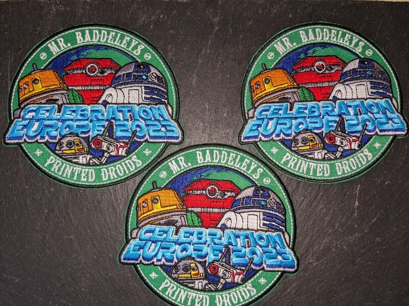 TRADER PACK 2023 - 3 x Mr. Baddeley&#39;s 2023 Celebration Europe Patches *Shipping included to all countries*