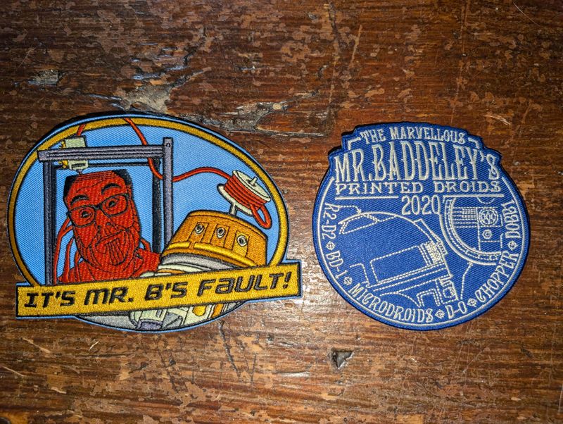 Mr Baddeley's Printed Droids Double Patch Set 2025/2020