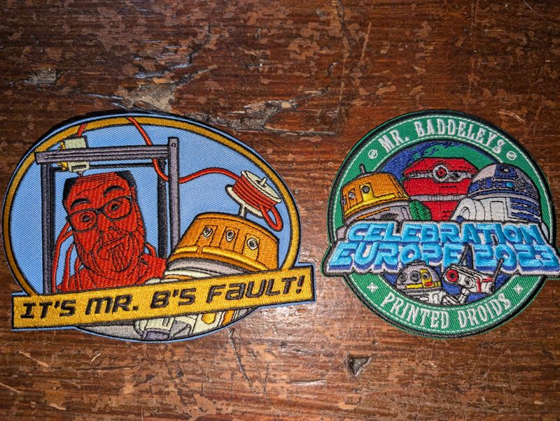 Mr Baddeley's Printed Droids Double Patch Set 2025/2023