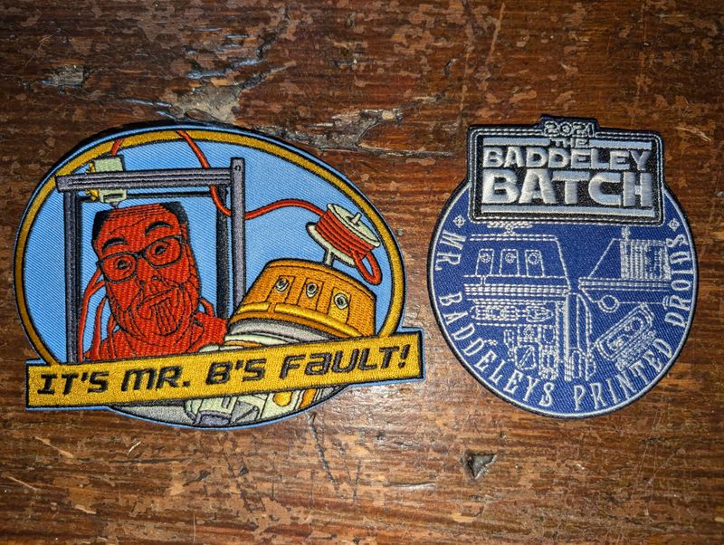 Mr Baddeley's Printed Droids Double Patch Set 2025/2021