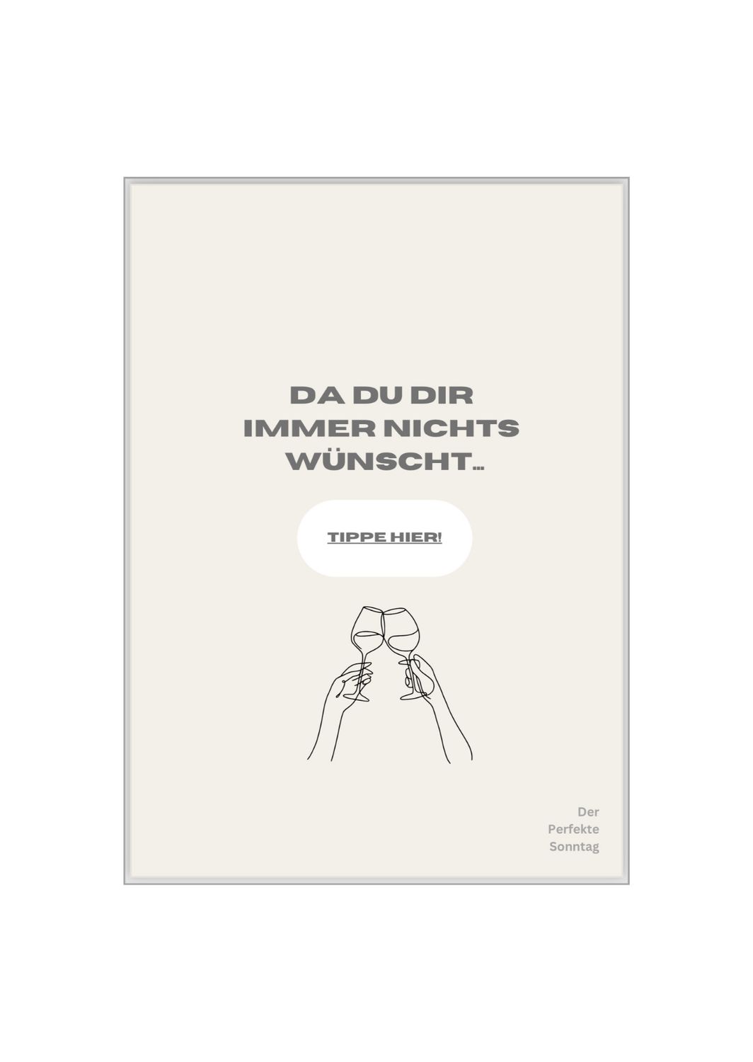 Das lustige Geschenk Nichts