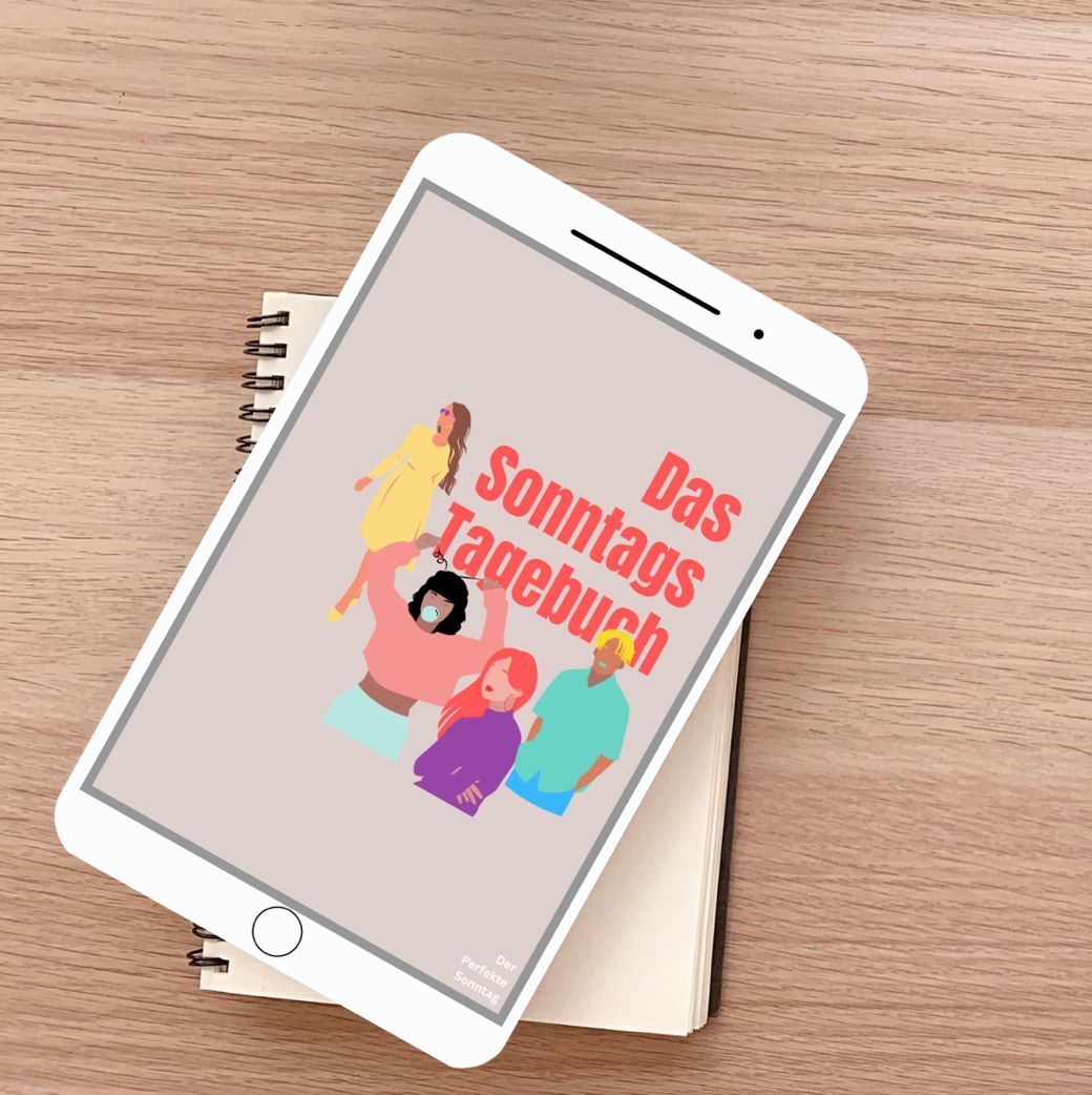 Das Sonntags Tagebuch. Ein digitales Tagebuch mit 59 Seiten. 52 Sonntage und Überraschungs-links zu positiven Sprüchen.