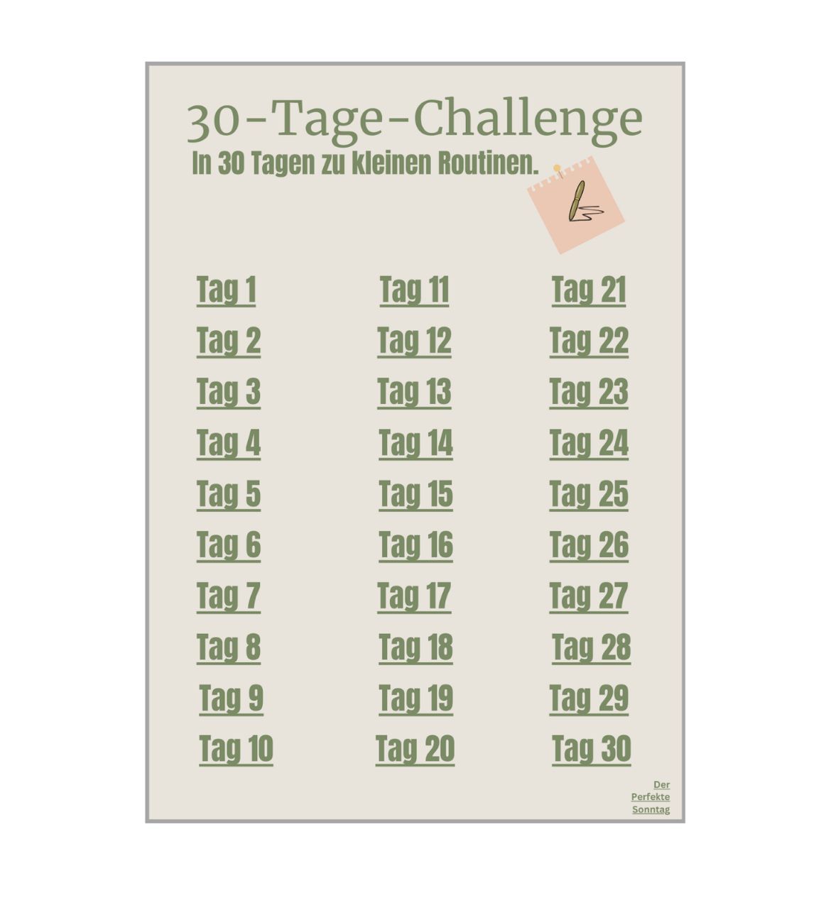 Eine digitale 30-Tage-Challenge für ein besseres Wohlbefinden. 