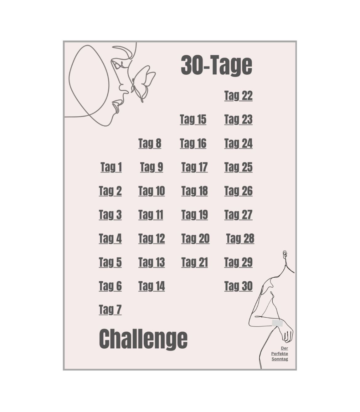 Eine digitale 30-Tage-Challenge für ein besseres Wohlbefinden. 