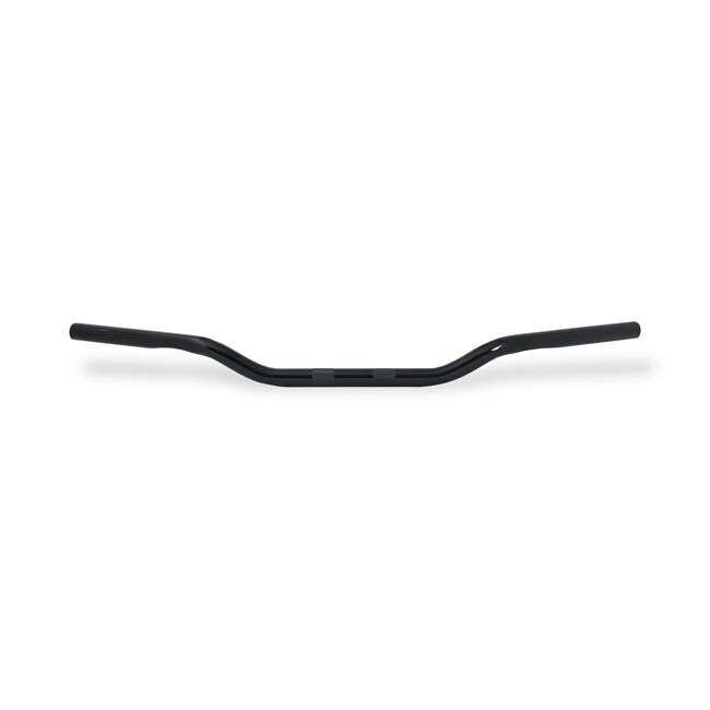 DRAG BAR 1" 25mm CON 5cm (2") DE ALZADA 84cm DE ANCHO NEGRO BRILLO