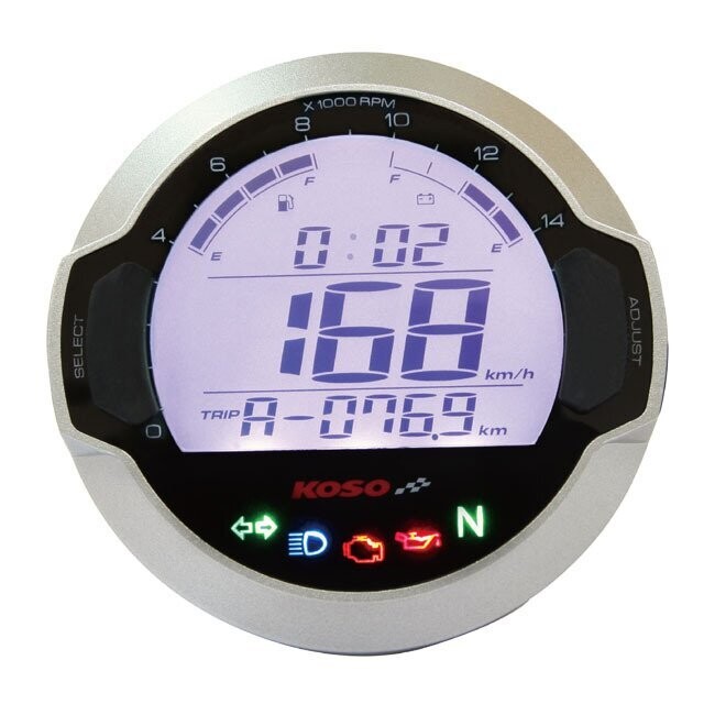 MARCADOR HOMOLOGADO KOSO, D64 DL-03SR MULTIFUNCTIONAL VELOCIMETRO TACOMETRO