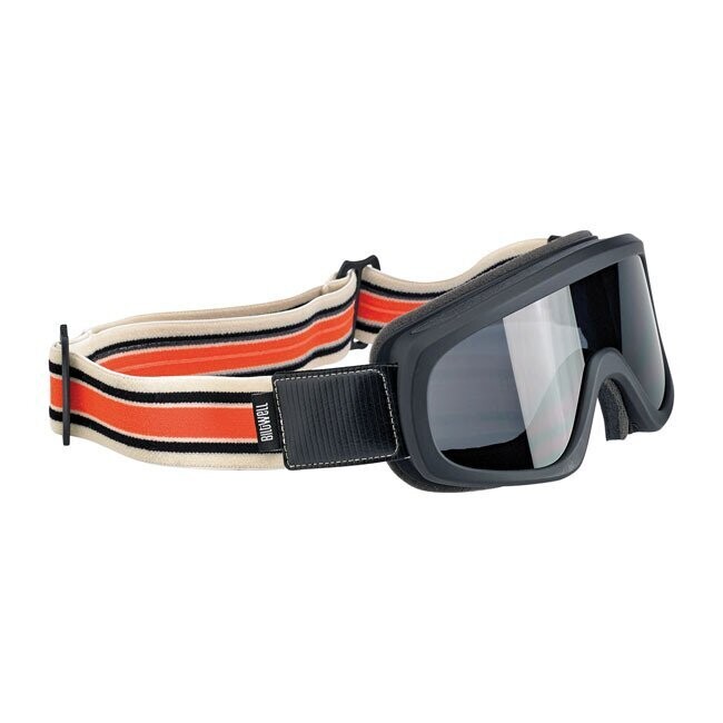 GAFAS VENTISCA Y MOTO BILTWELL OVERLAND 2.0 RACER  NEGRO NARANJA/CHOCOLATE