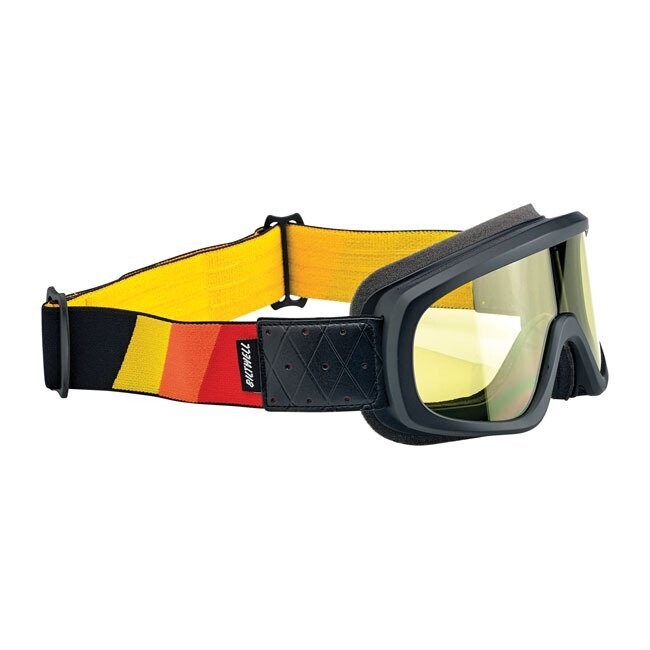 GAFAS VENTISCA Y MOTO BILTWELL OVERLAND 2.0 TRI-STRIPE BLACK ROJO/AMARILLO/NARANJA