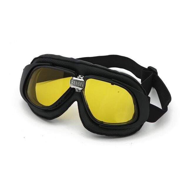 GAFAS VENTISCA Y MOTO BANDIT CLASSIC NEGRAS LENTE AMARILLA