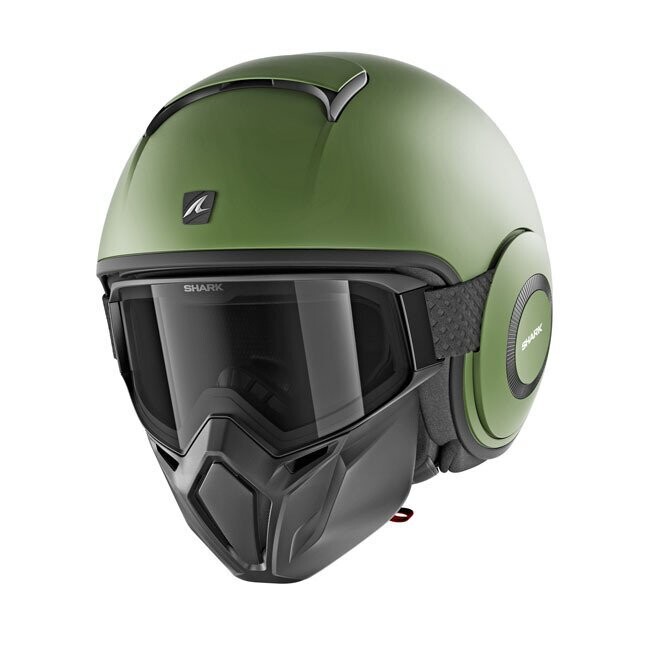 CASCO SHARK STREET-DRAK VERDE MATE
