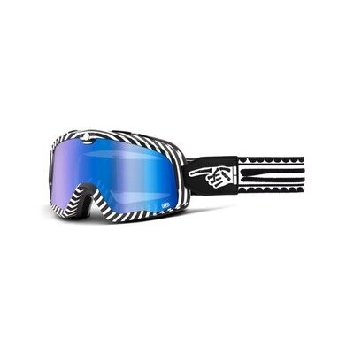GAFAS VENTISCA Y MOTO 100% BARSTOW DEATH SPRAY MIRROR BLUE LENS