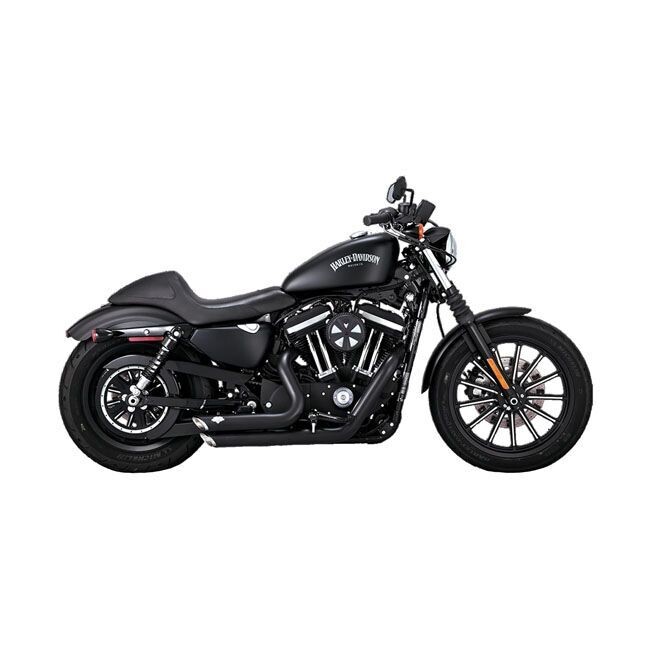 XL 14-22- ESCAPES VANCE & HINES NEGRO, SHORT SHOTS STAGGERED PCX Sportster